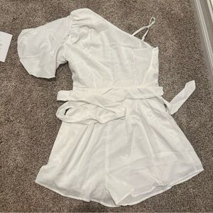 White graduation/bridal romper